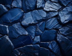  Dark Navy Blue Stone Texture- A top-view image of a dark navy blue stone texture, providing_1(204)