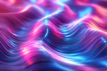 Wall Mural - Abstract Neon Waves