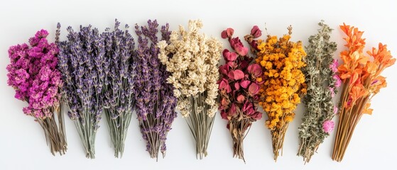 Sticker - Dried Flowers for Crafting Lavender, Gomphrena, Eucalyptus,.