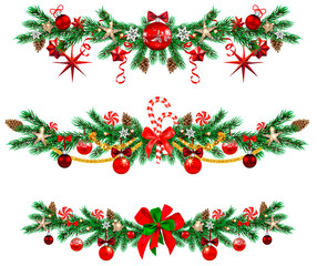 Wall Mural - bright christmas design set