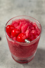 Canvas Print - Cold Frozen Dirty Shirley Cocktail Slushy