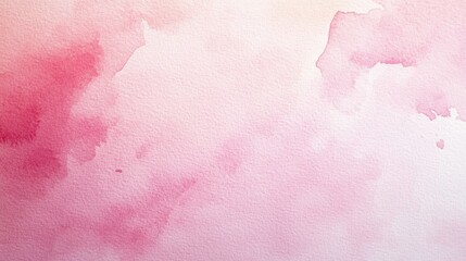 Wall Mural - Textured watercolor paper background with soft pink shades