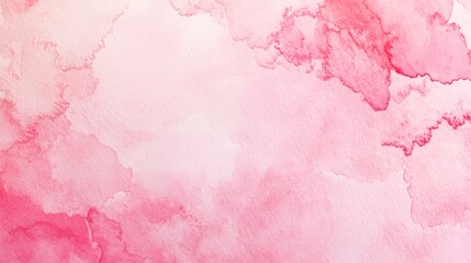 Wall Mural - Textured watercolor paper background with soft pink shades