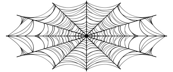 Sticker - Cob web spider web vector illustration