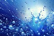© Rostislav Bouda - Vibrant Aquatic Splash Bubbles Water Reflection Blue Texture