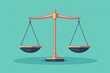 © Thanyaporn - Justice scales with light and dark weights, moral balance, flat design illustration