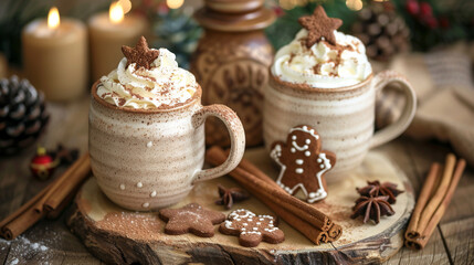 Christmas cookies and coffee.