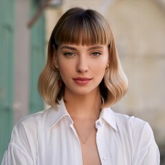 portrait of a beautiful woman, AI generated