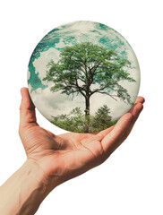 Canvas Print - PNG Climate change nature sphere plant.