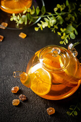 Wall Mural - Hot citrus tea