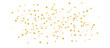 © Zoriala HN - Golden star design isolated on transparent background. Luxury gold stars confetti. Events decoration design elements. seamless confetti stars for design