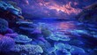 © DarkinStudio - Bioluminescent Coral Pathways: Pathways through a coral reef glowing with bioluminescent hues.