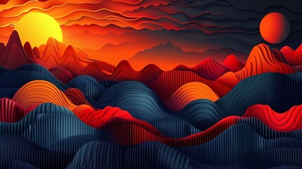 Wall Mural - Detailed design featuring smooth gradients and dynamic patterns, perfect for creating a stylish and engaging visual with a contemporary and professional finish. high resolution Illustration, in the