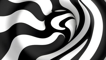 An abstract Graphic Element of Doppler Effect spiral black white isolated with white highlights, png