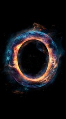 Poster - Flaming Ring of Cosmic Energy in Space