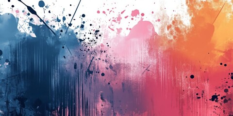 Wall Mural - an incredibly energetic abstract background filled with vibrant splashes of colors, making it ideal 