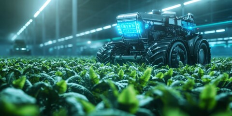 Wall Mural - automated farming technology, representing innovation in agriculture