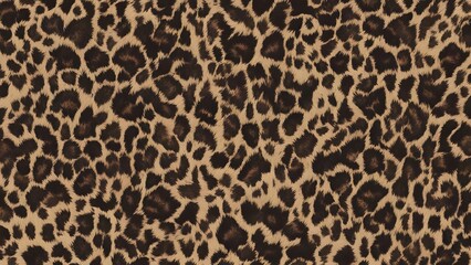 Wall Mural - leopard hairy background furry wild cat texture