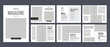 © plus _ stocks - modern magazine template layout premium vector.