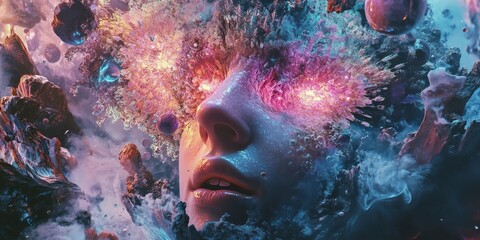 Wall Mural - a digital art marketplace, symbolizing the rise of nfts