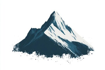 Strength and resilience, mountain, with a clean and modern design message of overcoming challenges