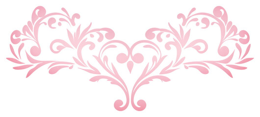 Poster - PNG Ornament divider hearts gradient pattern pink creativity.