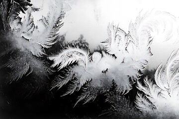 Poster - snow covered branches