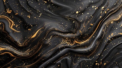 Wall Mural - a black and gold abstract background with a black background