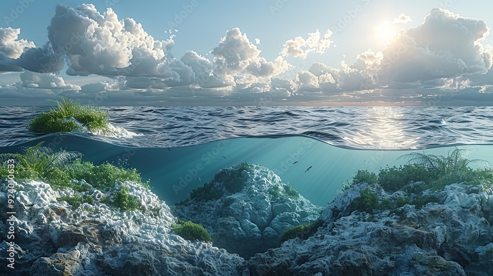 Visualize the impact of global warming on sea levels and coastal areas ...