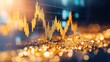 © K-MookPan - Close-up, 3D gold graphics showing bullish and bearish market indicators.