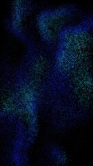 Wall Mural - vertical blue particle undulate abstract 4k loop features gradient blue particles moving and shiftin