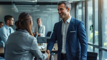 Wall Mural - The Business Handshake Agreement