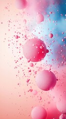 Wall Mural - hyperrealistic 3d particles slowly dispersing and fading into the background, with subtle color tran