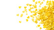© Krtola  - Yellow heart confetti transparent background