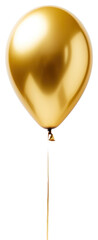 Poster - PNG Golden balloon isolated on white