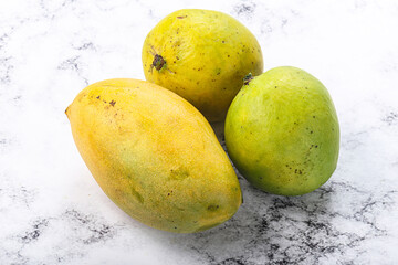 Fresh sweet and juicy mango heap