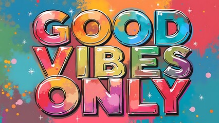 Good Vibes Only (T-shirt Design Motivational Quote, Illustartion,Typography,Banner,Poster)