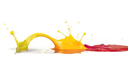 Poster - Multicolor splash in rainbow colors Illustration of splash with colorful on a white background