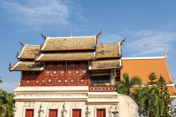 ho trai: this library is an example of traditional lanna architecture dedicated to the preservation 