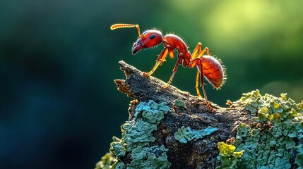 Poster -   Two anteaters perched on separate branches above one another on a tree