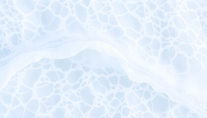 Wall Mural - White water wave texture background isolated with white highlights, png