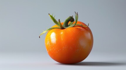 Wall Mural - An orange tomato resembling a persimmon fruit