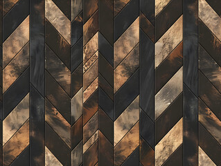 Wall Mural - A dynamic design of metallic arrows pointing in different directions, creating a sense of movement.