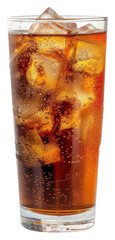 Poster - Refreshing iced cola beverage glass