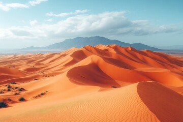 Wall Mural - Desert Landscape with Rolling Sand Dunes