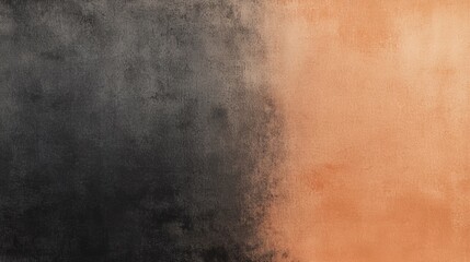 Wall Mural - abstract grunge background with a black to orange gradient, textured for depth and visual interest, 