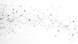 © Mahmud - A digital technology background featuring a network of connection dots and plexus lines. The white background is overlaid with geometric mesh patterns, representing big data analysis and technologica