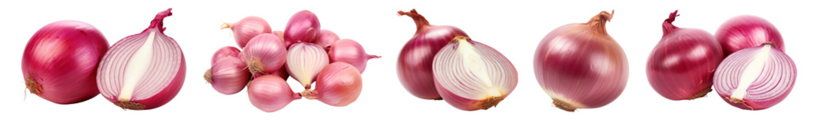 Wall Mural - onion vegetable png cut out element set