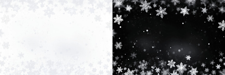 Wall Mural - png snowflakes winter festive background
