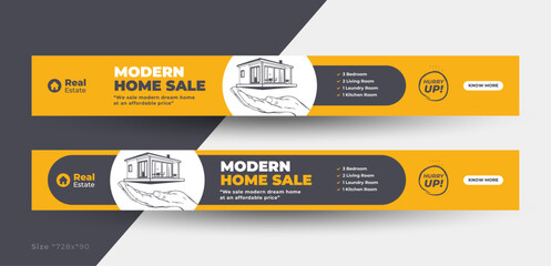 real estate web banner template